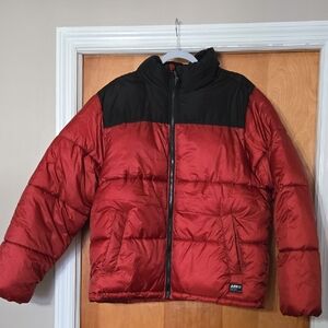 Aeropostale Red and Black Puffer Jacket